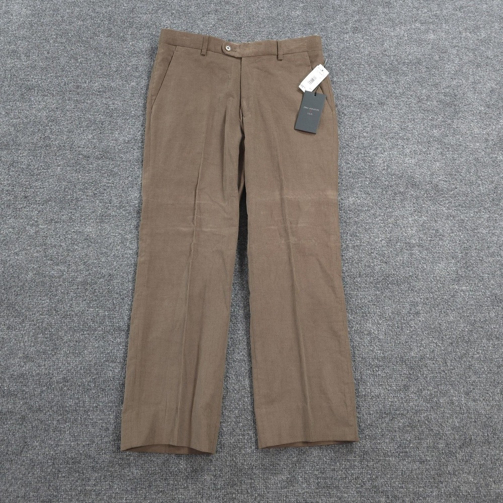 John Varvatos USA Pants Mens 30x30 Light Brown Astor Corduroy Dress Casual NEW